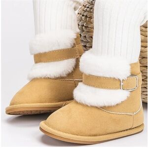 5/$20 | Meckior Velcro Closure Fur Trimmed Boots